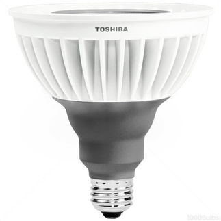 Toshiba 16P38/27KFL-T PAR38 LED Bulb, E26 Wide Flood, 120V (75W Equiv.) - Dimmable - 2700K - 970 Lm. - 81 CRI - ENERGY STAR