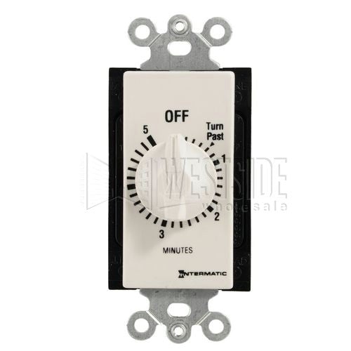 Intermatic Timer, 5 Minute Spring Wound Timer - White