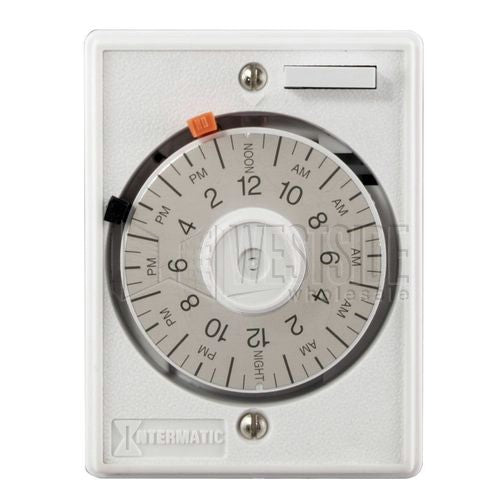 Intermatic Timer, 24-Hour In-Wall Mechanical Timer - Stonedust White