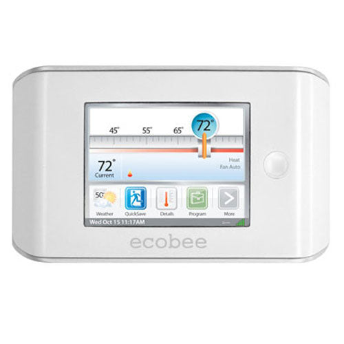 Ecobee EB-STAT-02 Thermostat, Full Color Touch Screen Smart Thermostat