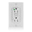 Leviton Electrical Outlet, AFCI Duplex Receptacle Outlet, Hospital Grade, 15 Amp, 20 Amp Feed, 125V - White