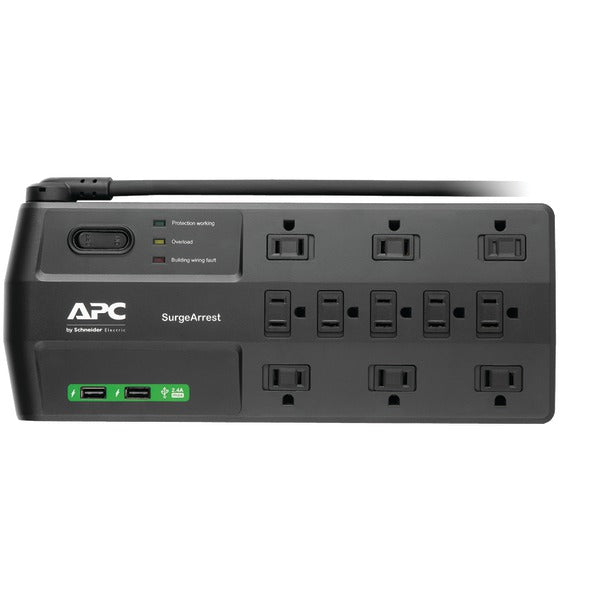 APC(R) P11U2 APC P11U2 11-Outlet SurgeArrest Surge Protector with 2 USB Charging Ports