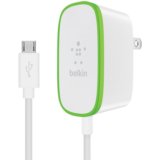 BELKIN(R) F7U009TT06-WHT Belkin F7U009tt06-WHT Home Charger with Hardwired 6ft Micro USB Charging Cable