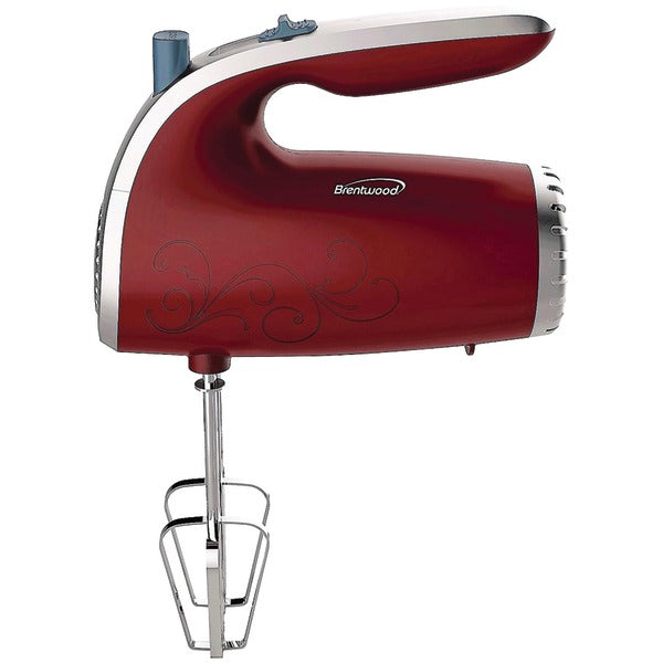 BRENTWOOD(R) APPLIANCES HM-48R Brentwood Appliances HM-48R Lightweight 5-Speed Electric Hand Mixer (Red)