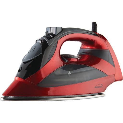 BRENTWOOD(R) APPLIANCES MPI-90R Brentwood Appliances MPI-90R Steam Iron with Auto Shutoff & Retractable Cord (Red)