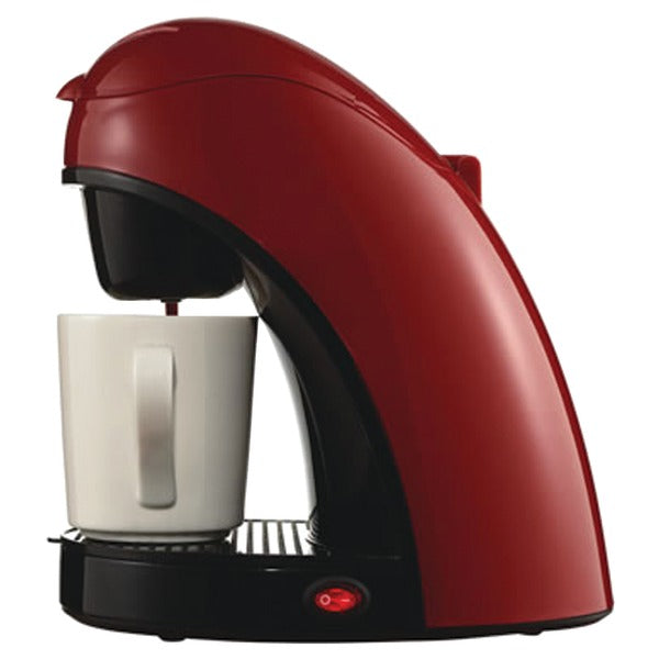 BRENTWOOD(R) APPLIANCES TS-112R Brentwood Appliances TS-112R Single-Serve Coffee Maker with Mug (Red)