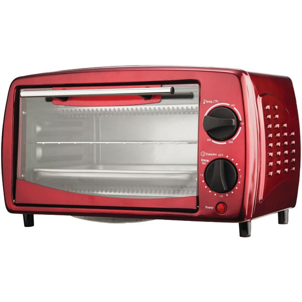 BRENTWOOD(R) APPLIANCES TS-345R Brentwood Appliances TS-345R 4-Slice Toaster Oven & Broiler (Red)