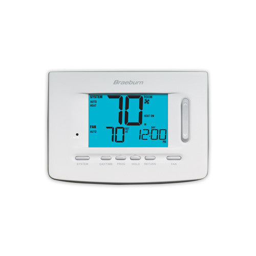 Braeburn 5020 Thermostat, Premier Series Programmable/Non-Programmable, Single Stage Heat/Cool Conventional or Heat Pump