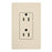 Lutron Electrical Outlet, 15A Claro Tamper Resistant Receptacle - Light Almond