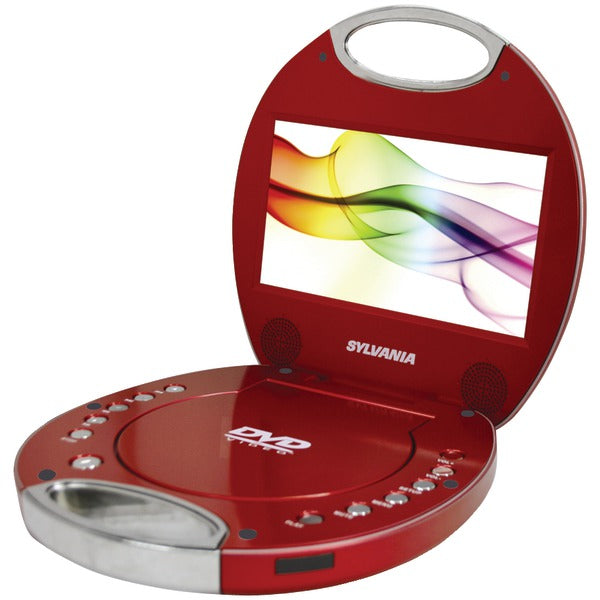 SYLVANIA(R) SDVD7046-RED SYLVANIA SDVD7046-RED 7" Portable DVD Player with Integrated Handle (Red)