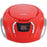 SYLVANIA(R) SRCD261-B-RED SYLVANIA SRCD261-B-RED Portable CD Player with AM/FM Radio (Red)
