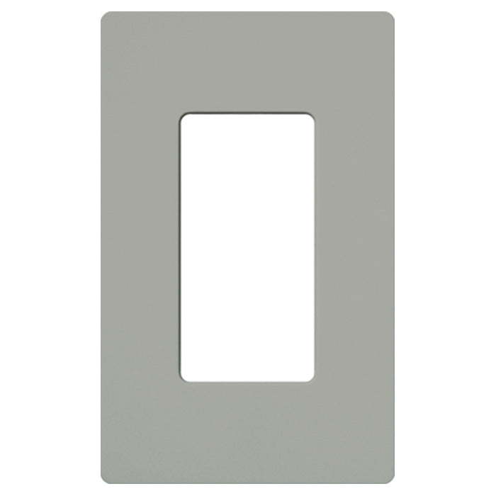 Lutron Electrical Wall Plate, Claro Decorator Screwless, 1-Gang - Gray