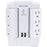 CYBERPOWER(R) CSP600WSURC2 CyberPower CSP600WSURC2 6-Outlet Swivel Professional Surge Protector Wall Tap with 2 USB Ports
