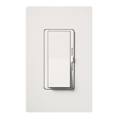 Lutron Dimmer Switch, 600W 1-Pole Magentic Low Voltage Diva Light Dimmer - Satin White