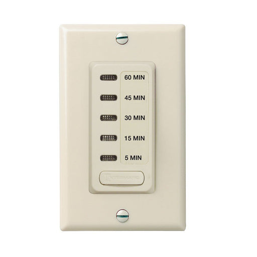 Intermatic Timer, 120V 15/30/60/120/240 Minute Electronic Auto Shut-OFF Timer - Light Almond