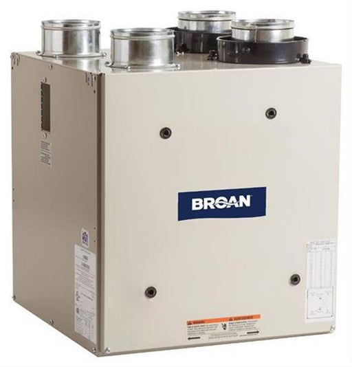Broan Energy Recovery Ventilator, 120V Top-Ports for 4" Ducts - 70 CFM Max