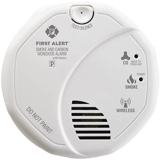 FIRST ALERT(R) 1039839 Wireless Interconnected Smoke & Carbon Monoxide Alarm with Voice & Location