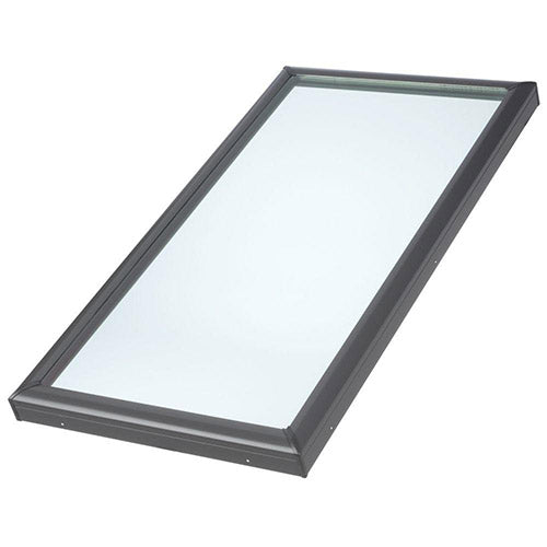 VELUX Skylight, 14 1/2" W x 46 1/2" H Tempered LowE3 Glass Fixed Curb-Mount w/ECL Flashing 