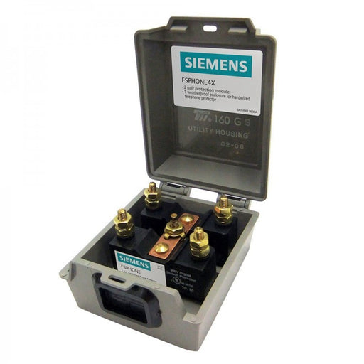 Siemens FSPHONE4X Surge Protection, For Whole House, Phone, DLS, or Modem Protection - w/ Weatherproof Enclosure