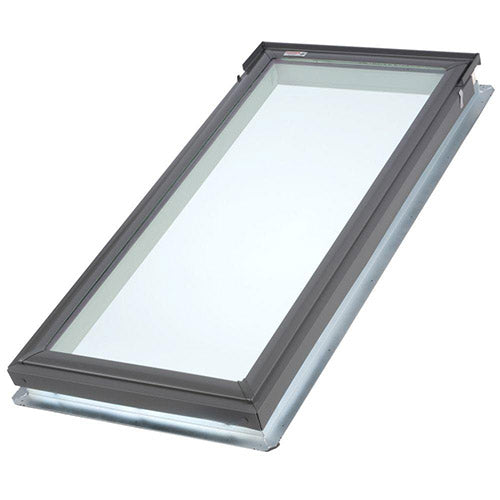 VELUX Skylight, 15 1/4" W x 46 1/4" H Tempered LowE3 Glass Fixed Deck-Mount w/EDL Flashing 