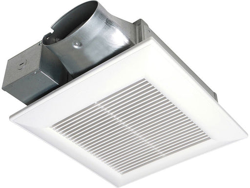 Panasonic WhisperValue Multi-Speed Bath Fan, Energy Star DC Pick-A-Flow 50, 80, or 100 CFM Ventilation & LED Light - 4" Duct