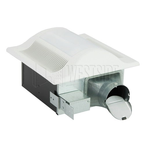 Panasonic FV-09VFL1 90 CFM WhisperFit-Lite Low Profile Bathroom Fan with Light for 4" Duct