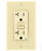 Leviton GFCI Outlet, 20A, 125V Extra-Heavy Duty Industrial Grade GFCI Receptacle, Tamper Resistant - Ivory