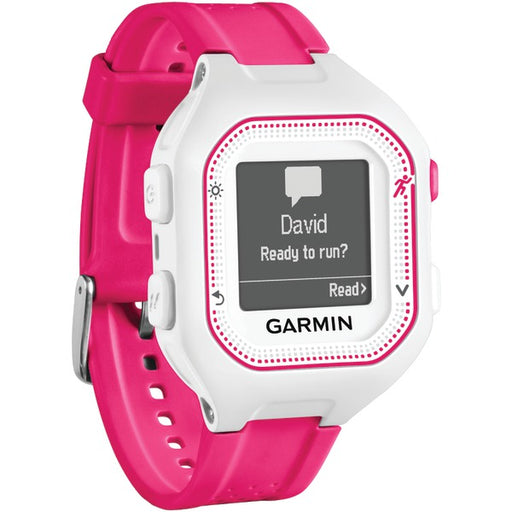 GARMIN(R) 010-01353-21 Garmin 010-01353-21 Forerunner 25 GPS Running Watch (Small; White/Pink)
