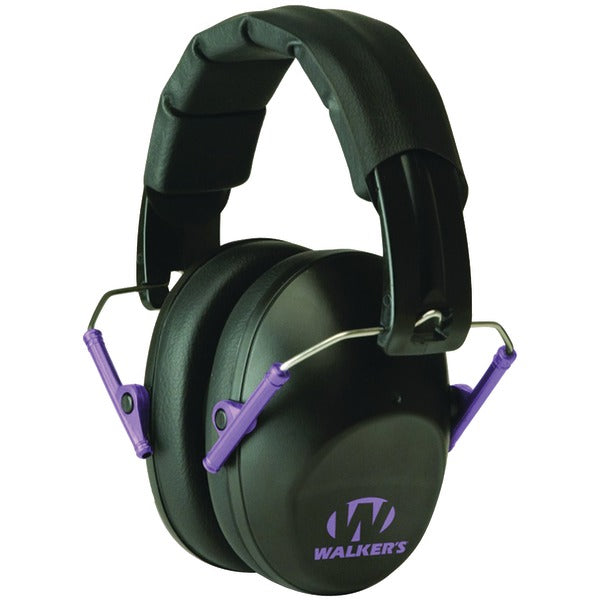 WALKER'S GAME EAR(R) GWP-FPM1-BKPU Walker's Game Ear GWP-FPM1-BKPU PRO Low-Profile Folding Muff (Black/Purple)