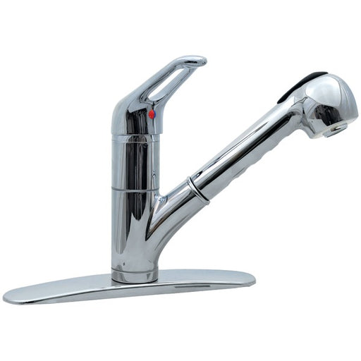 AQUAPLUMB(R) 1558020 AquaPlumb 1558020 Premium Pullout Chrome-Plated Kitchen Faucet