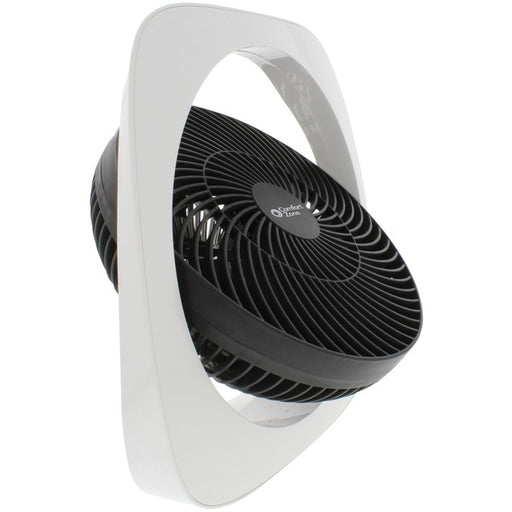 COMFORT ZONE(R) CZ110WT Comfort Zone CZ110WT 10" Square Turbo Fan (White/Black)