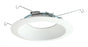 Halo LED Downlight Trim 6", Dead Front, Shallow - White Polymer Baffle - Trim