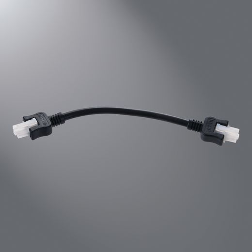 Halo LED Under Cabinet Lighting Daisey Connector For 18" HU10 - Matte Black