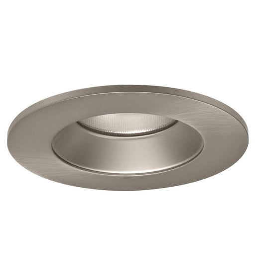 Halo LED Downlight Trim 4", Solite(R) Glass Lens, Satin Nickel Reflector - Satin Nickel Ring - Shower Rated
