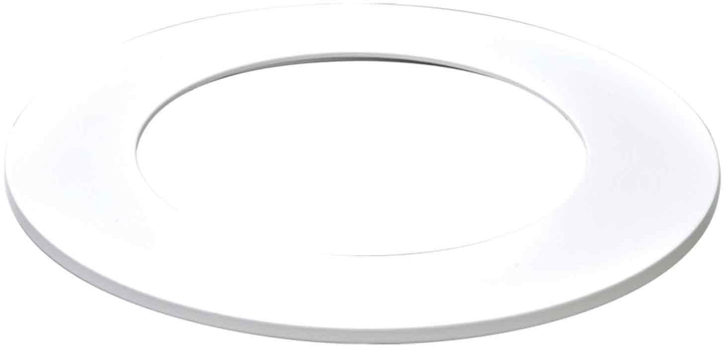 Halo LED Recessed Lighting 4" Trim Slim Ring LED Accessory - Matte White