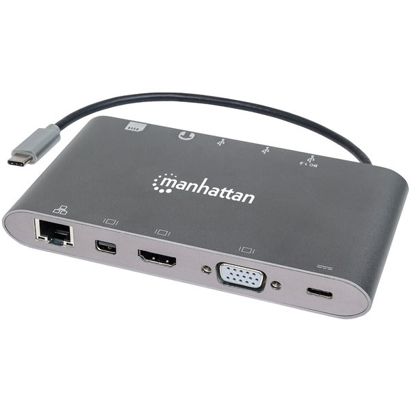 MANHATTAN(R) 152808 SuperSpeed USB-C(TM) to 7-in-1 Docking Station
