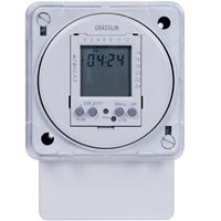 Intermatic FM1D20A-120 Timer Switch, 24/7 Electronic Surface & DIN Rail Mount