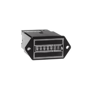 Intermatic FWZ53-24U Timer AC Hour Meter Flush Mount Combo Quick Connect & Screw Terminals - Black