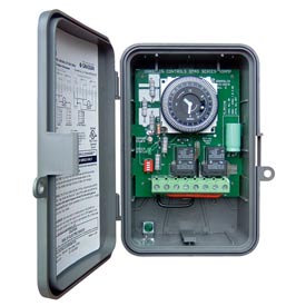 Intermatic GM40AV-QW Timer Switch, Auto-Voltage 7-Day Electromechanical In NEMA 3R Outdoor Plastic Enclosure w/Battery Backup