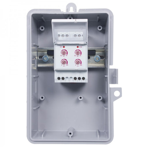 Intermatic LM2-O-120 Light Timer, 10A 2 Channel Light Controller Type 3R Outdoor Plastic Enclosure w/LS2 Sensor