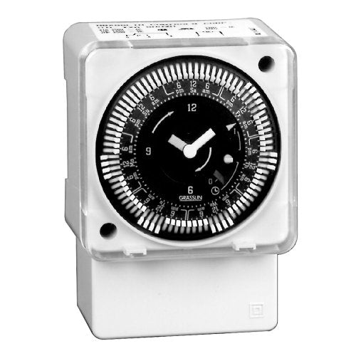 Intermatic MIL72AQTUZH-24 Timer Switch, 24V 24 Hr. Surface & DIN Rail Mount Manual Override w/Battery Backup