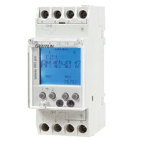 Intermatic Timer, Pro 120-240V 365-Day 16A Two Circuit (SPDT/SPST) Electric Time Switch - White