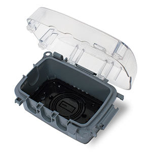 Intermatic Electrical Box, 2.25" Single Gang Plastic While-In-Use Weatherproof Vertical/Horizontal Cover - Clear