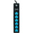UBER(TM) 25115 Uber 25115 6-Outlet Power Strip (Black & Blue)