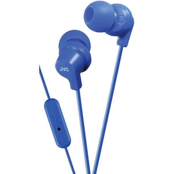 JVC(R) HAFR15A In-Ear Headphones with Microphone (Blue)