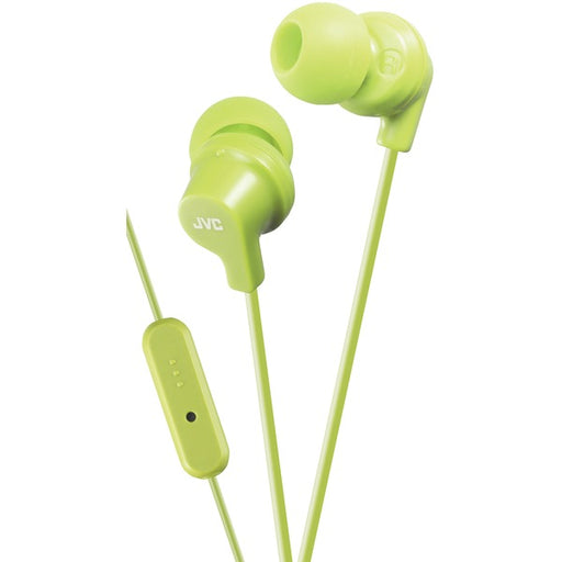 JVC(R) HAFR15G In-Ear Headphones with Microphone (Green)