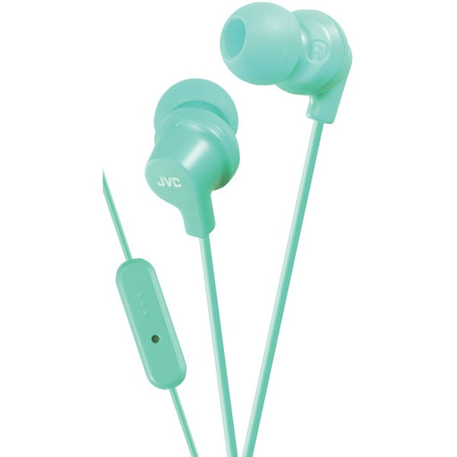 JVC(R) HAFR15Z In-Ear Headphones with Microphone (Teal)