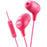 JVC(R) HAFX38MP JVC HAFX38MP Marshmallow Inner-Ear Headphones with Microphone (Pink)