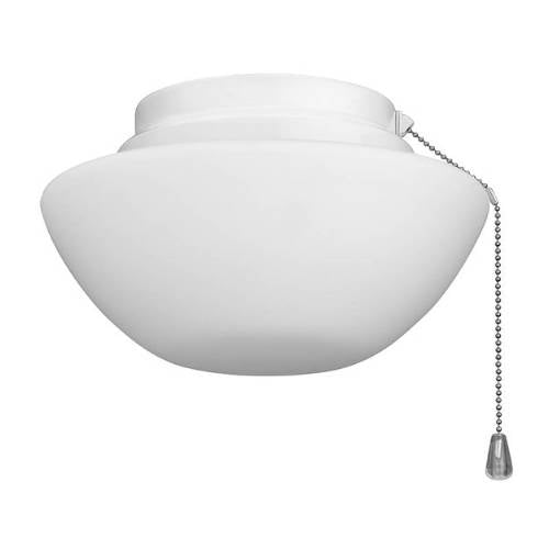 Nutone Fan, Outdoor Ceiling Fan Light Kit with Opaque White Glass - White Trim