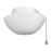 Nutone Fan, Outdoor Ceiling Fan Light Kit with Opaque White Glass - White Trim